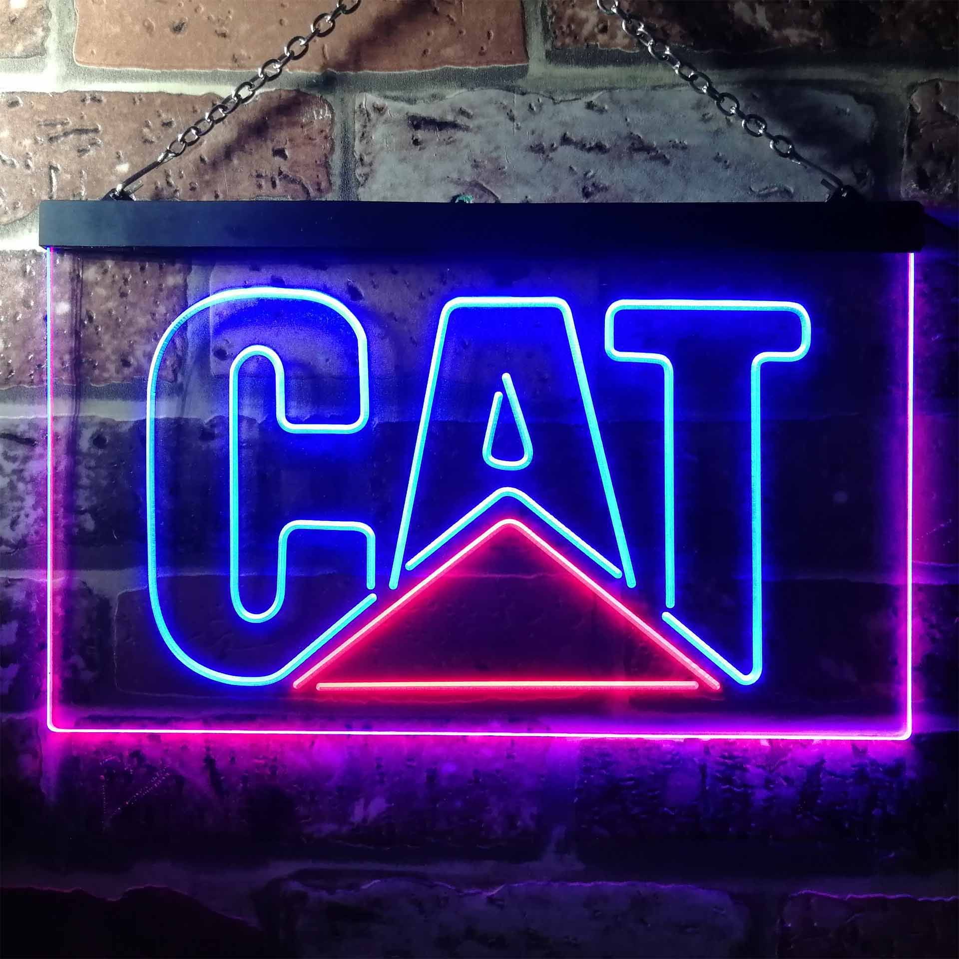 Caterpillar Dual LED Neon Light Sign